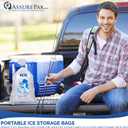 ASSUREPAK Clear LDPE Ice Bags 6"x19" 1000 Bags (1.25 mil) Strong Design for Ice Storage, Commercial Ice Machines, Freezer Use, Bag of Ice, Restaurant Supply, Plastic for Frozen Water Packing