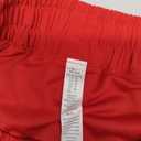 MCEDAR Women's Running Shorts Low Waisted,Quick-Dry with Mesh Liner, Lightweight Athletic Workout Gym Shorts with Zip Pocket (Red, L)