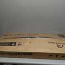 Rolanstar Computer Desk with Power Outlets & LED Light, 39 inch Home Office Desk with 3 Drawers and Storage Shelves, Writing Desk with Monitor Stand, Modern Work Desk for Home Office, Carbon Black