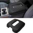 Center Console Armrest Cover Compatible with Chevy Silverado & GMC Sierra 1500 2500 3500 2014-2018, Yukon & Tahoe & Suburban 2015-2020, For Console Bucket Seat Only, Arm Rest Cushion, Anti-Scratch