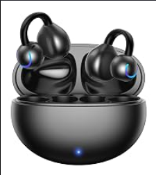 Merryking AI Translator Earbuds, Real Time 3-in-1 Translation Earbuds 144 Languages & AccentsOpen-Ear Clip-On Design for Travel, Business & Multilingual Conversations (Black)