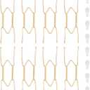 Bilillo 8 Pack Plate Hangers for The Wall, Suitable for 8-10 inch Art Plate, Stainless Steel Invisible Heavy Duty Wire Plate Holder with Wall Hooks, Plate Hangers for Displaying Plates, Platter, Dish