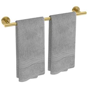 USHOWER Light Gold Towel Bar, 22-Inch Towel Racks for Bathroom