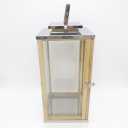 HD Designs Metal & Wood Lantern, 16 in