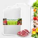 Double Sided Stainless Steel Cutting Board For Kitchen Large White Metal Chopping Board 304 Steel & Food Grade Wheat Straw Non Toxic Cutting Board For Meat And Vegetables