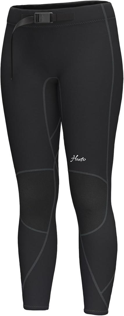Hevto Men Women Wetsuit Pants and Shorts 2mm Neoprene Short Wet Suit for Water Sports Surfing Swimming Diving Kayak SUP (3X-Large)