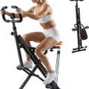 NEWBULIG Squat Machine, 330 LBS Capacity Glute Workout Equipment for Home | Full Body Exercise Rower with Adjustable Resistance, Foldable Glute Exercise Machine