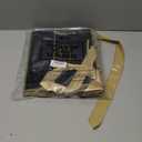 Sweetude 5 Pcs Senses Gift Bags for Him and Her 11.8 x 9.8x 3.9'' Elegant Thank You Paper Gift Bags with Handles and Bow Ribbon for Wedding Bridesmaid Groomsmen Gifts Birthday Baby Shower(Black)