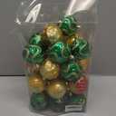 30ct Christmas Ball Ornaments Shatterproof Christmas Hanging Tree Decorative Balls for Party Holiday Wedding Decor Burgundy Champagne, 2.36", 60mm