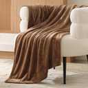 Bedsure GentleSoft Brown Throw Blanket for Couch - 300GSM Soft Cozy Fleece Blankets for Home Decor Gifts, 50x60 Inches