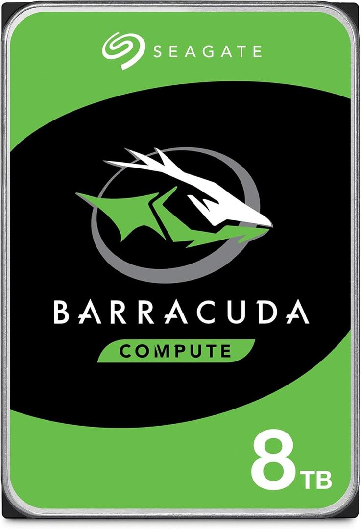 Seagate BarraCuda 8 TB Internal Hard Drive HDD  3.5 Inch SATA 6 Gb/s, 5,400 RPM, 256 MB Cache for Computer Desktop PC (ST8000DMZ04/004)
