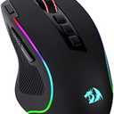 Redragon M612 Predator RGB Gaming Mouse, 8000 DPI Wired Optical Mouse with 11 Programmable Buttons & 5 Backlit Modes, Software Supports DIY Keybinds Rapid Fire Button
