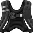 ZELUS Weighted Vest, 6lbWeight Vest with Reflective Stripe for Workout, Strength Training, Running, Fitness, Muscle Building, Weight Loss, Weightlifting