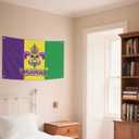 Mardi Gras Flag 3x5 Ft Spring Season Festival Banner Decorative Outdoor Garden Flag