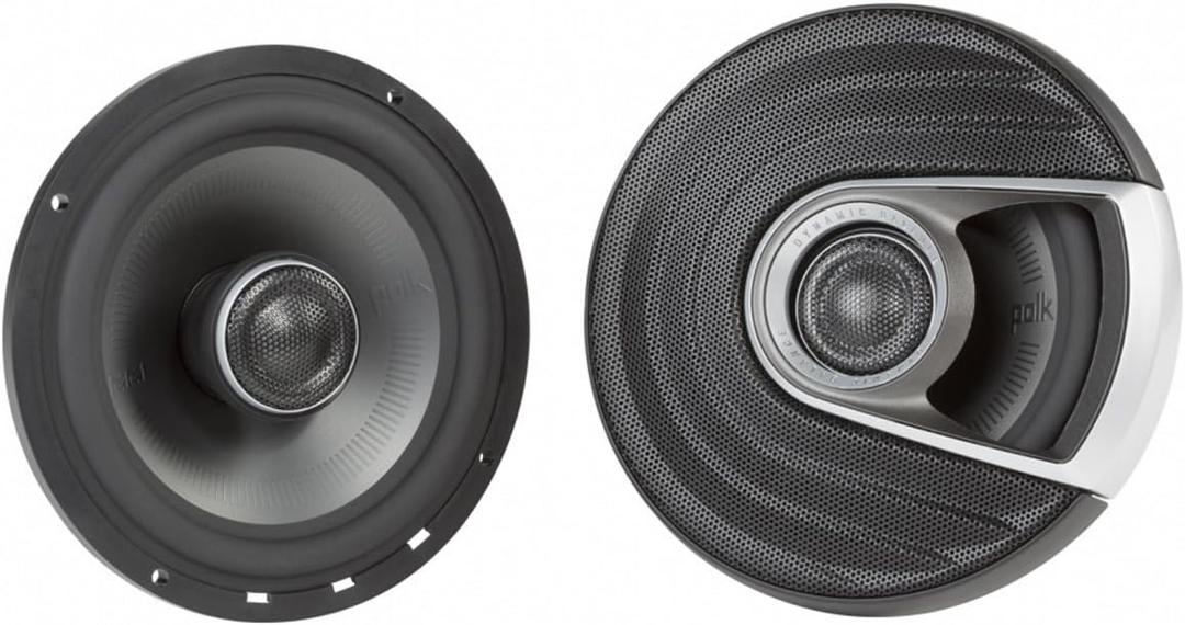 Polk Audio MM652 Monitor Series 6.5" Coaxial Speakers - Ultra-Marine Certified 2-Way Boat & Car Audio Speaker, 40–40kHz Frequency Response, Titanium-Plated Woofer Cone & Terylene Dome Tweeter