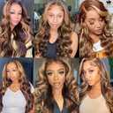 P427 Human Hair Bundles Honey Blonde Body Wave Bundle 20 22 24 Inch Highlight Human Hair 3 Bundles Peruvian Virgin Soft Hair Extensions
