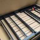 Amazon Basics Bed Frame with Storage, Foldable Metal Platform, Sturdy Steel, No Box Spring Needed, 14 inches High, Tool-Free Setup, Full Size, Black