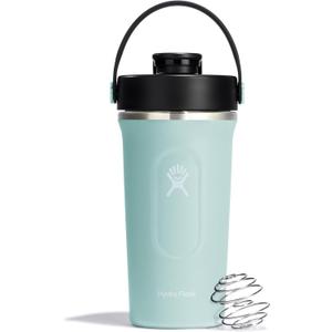 Hydro Flask Shaker Bottle  Insulated Stainless Steel Gym Bottle for Pre Workout & Protein 24 Oz Dew