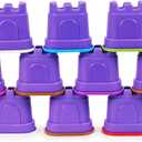 Kinetic Sand, 12-Pack Castle Containers , Multi-Color Play Sand for Party Favors, Goodie Bags, Sensory Toys for Kids Ages 3 and up