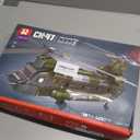 Reobrix CH-47 Helicopter Building Set, Military Helicopter Toy Aircraft Model Kit, Home Office Display or Collectible, Ideal Airplane Toy Gifts for Adults Boys Kids 33031