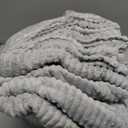 LINENLUX 1 Pack 3 Soft Fleece Dog Blanket for Pet Washable Warm Cat Puppy Fluffy Calming Flannel Grey Large