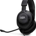 JBL Quantum 100M2 - Wired Over-Ear Gaming Headset with omnidirectional, Detachable mic with Mute Option and Fabric-Covered Memory Foam Ear Cushions, Compatible with All Platforms (Black)