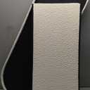 B FSOBEIIALEO Ottoman with Storage for Living Room, Sherpa Folding Storage Ottoman Foot Rest, 43.3 Inches Collapsible Bedroom Bench White