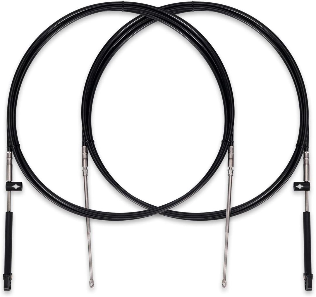 2pcs Boat Throttle and Shift Cables Compatible with Mercury MerCruiser Marine Force Outboard Engine 600A/4000 Series Controller(Gen 1/CC179xx, Gen2/CC189xx)