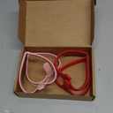 Heart Silicone Pancake Molds, 4 Pack Silicone Pancake Molds for Heart Shape Pancakes, Pancake Maker Mould Egg Rings for Griddle - Pink & Red