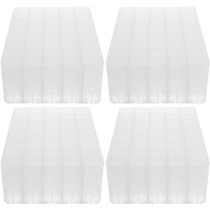 EXCEART Marker Pen Holders Desk Stand Organizer 4Pcs Plastic Storage Box Base for Office School Art Supplies Pencil Caddy for Workspace