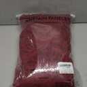 ALIGOGO Burgundy Curtains 84 Inches Long 2 Panels, Cottage Lace Sheer Maroon Curtains for Living Room, Farmhouse Rod Pocket Privacy Floral Scalloped Edges Burgundy Drapes, 52W x 84L Inch