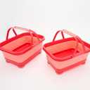 Set of 2 Collapsible Draining Baskets Model K85648 - Open Box (Red)