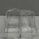 Suream Clear Acrylic Flower Vase Cube, 4"x4"x4" Clear Vases for Centerpieces, Plastic Cubes for Wedding, Birthday, Holiday & Home Decoration, Set of 4