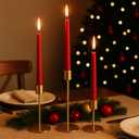 smtyle Gold Taper Candle Holders for Candlestick Candles Set of 3 Candelabra with Iron-0.8" Diameter Ideal for Candle Stick Decor