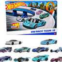 Hot Wheels Toy Cars, 10-Pack of Race Cars, Includes 1:64 Scale Corvette, Lamborghini, McLaren Originals