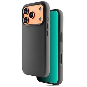 TineeOwl for iPhone 17 Pro Magnetic Case, Camera Control Button, Compatible with MagSafe, TPU, Minimalist, Slim/ Thin, Grippy - Dune Series (Almost Black, iPhone 17 Pro)