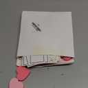 Qunclay 18 Pcs Valentine's Day Wooden Heart Place Card Holder and 30 Pcs Gold Foil White Place Card Mini Love Table Sign Stand Small Photo Clip for Setting Wedding Bridal Party Decor(Cute Style)