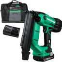 KIMO 18V MultiVolt Compact Cordless Brad Nailer Kit, 18 Gauge Nailer with Power Tool 2.0Ah Lithium Ion Battery, Drives 5/8" to 2" Brad Nails, 700 per Charge, NT1850DG