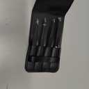 Pefei Tweezers Set - Professional Stainless Steel Tweezers for Eyebrows - Great Precision for Facial Hair, Splinter and Ingrown Hair Removal (Black)