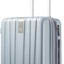 Hanke 20 Inch Expandable Carry on Luggage 22x14x9 Airline Approved Lightweight PC Hard Shell Suitcases with Wheels Travel Luggage Rolling Suitcase Travel Luggage Bag for Weekender(Cuba Sand Pink)