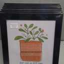 PETAFLOP Picture Frames 8 by 10 7 Pack, Black 8x10 Photo Frames Set for Wall Tabletop Horizontally or Vertically Display