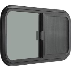 2 Pack 21" W x 14" H Horizontal RV Window, Tinted Sliding Window