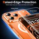 for iPhone 17 Pro Max Case Clear with Screen Protector, Compatible with Magsafe, Anti-Yellowing, Military-Grade Protection, Shockproof Slim Magnetic Phone Case Cover, Transparent