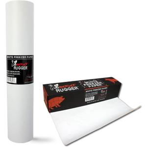 Meat Hugger White Freezer Paper Roll - Poly Coated Moisture Resistant Freezer Paper for Meat Wrapping - Burn Resistant - 17.25 Inch x 175 Feet