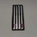 Taper Candles,10 inch-Set of 4 Metal StyleTapered Candles, Long Candle,Tall Candlesticks, Long Candle Sticks,Spiral Taper Candle,Home Dinner, Party, Wedding, Halloween (4, Silver, 10 inch)