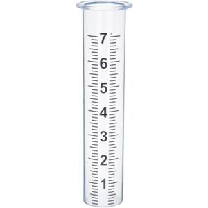 7" Plastic Rain Gauge Replacement Tube with Lid Design, Easy to Read Freeze Proof Rain Gauges (Plastic Gauge Tube)