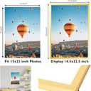 JCJMY 15x23 Picture Frame Gold for Poster Photo Picture, Horizontal and Vertical Formats for Wall Hanging, 15 x 23 Wall Gallery Poster Photo Frame for 15 by 23 Photos Posters, Gold