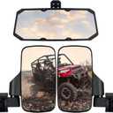 UTV Ranger Side Mirrors and UTV Center Mirror Set Compatible With 2015-2025 Polaris Ranger 500 570 900 1000 XP with Pro-Fit Profiled Tube