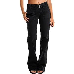 C.O.Z.Y Mid Rise Jeans for Women Wid Leg Straight Leg Flare Pants Trendy, XL