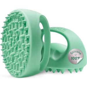 Anti-Cellulite Silicone Massager Brush - Deep Tissue Body Scrubber for Cellulite Remover, Skin Firming & Lymphatic Drainage - Exfoliating Massage Tool with Grip Handle for Legs & Body - Green